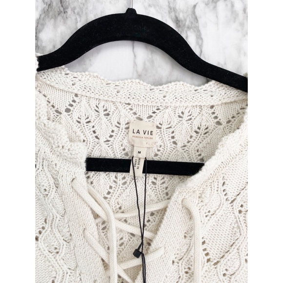 Rebecca Taylor La Vie diamond Crochet dress M NWT - Picture 2 of 4